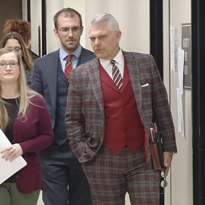 Delta Trimble appears in court in Clark County, Indiana